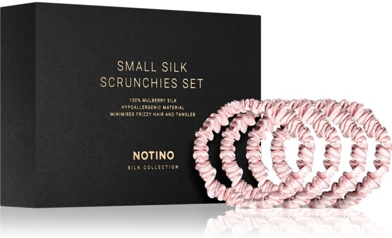 Notino Silk Collection Small Scrunchie Set set of silk scrunchies shade Pink