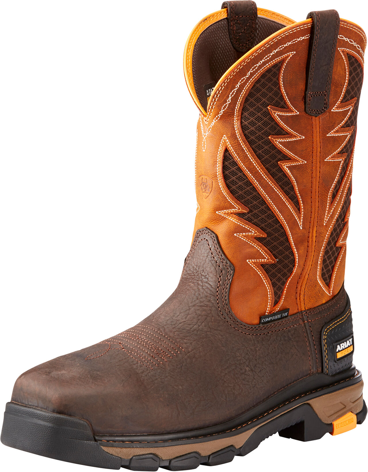 Men's Intrepid VentTEK Composite Toe Work Boots in Bruin Brown, Size: 14 D / Medium by Ariat