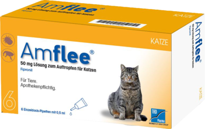TAD Pharma GmbH AMFLEE 50 mg Spot-on Lösung z.Auftropfen f.Katzen 6 St 12729232