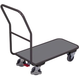 VARIOfit Transportwagen Magazinwagen sw-450.801/AG, 890 x 450 mm, mit Zentralbremse, Tragkraft 200 kg