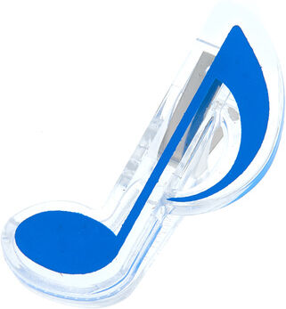 agifty Music Clip Eight Note Blue bleu
