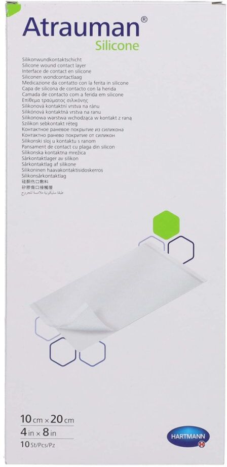 Atrauman Silicone Steril 10x20 Cm Kompressen