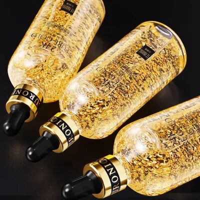 Trendy Discount Goods Gold Skin Care Essence With Hyaluronic Acid And Nicotinamide For Firming, Moisturizing, And Pore Refining 50ml