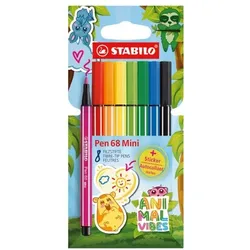 Stabilo Faserschreiber »pen 68 MINI Animal Vibes« Kartonetui (8 Stück)