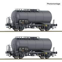 Roco 6600245 Güterwagen DC Wagenset mit zwei 2-achsigen Kesselwagen, Gattung Zs-w, der Deutschen Reichsbahn