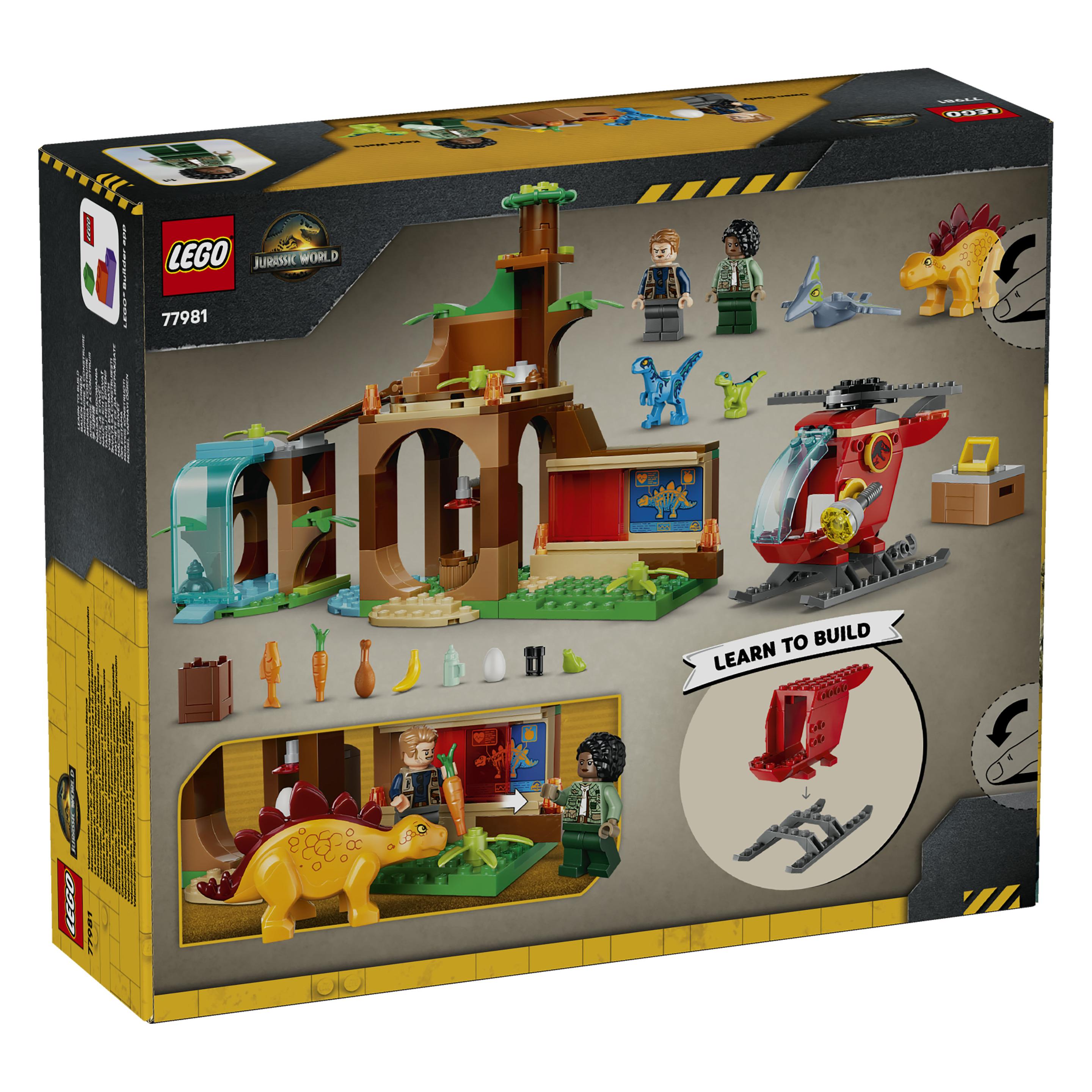 LEGO Jurassic World Rettungszentrum für Junge Velociraptoren, Stegosaurier und Pteranodon (77981, LEGO Jurassic World) (77981)