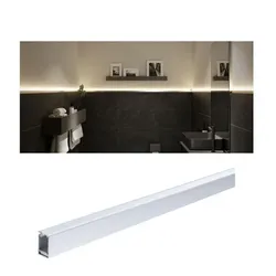 Paulmann 78405 LumiTiles LED Strip Aufbauprofil Top modern 2m Alu eloxiert/Satin
