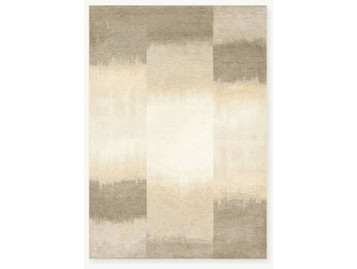 Tapis moderne tissé plat beige diam 140 cm