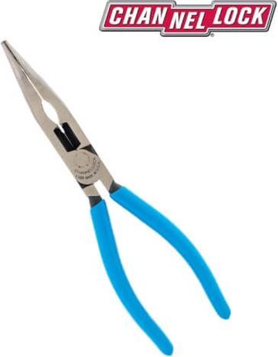 Channellock Gebogen Neus Tang 8 inch Blauw