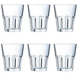 Arcoroc Whiskygläser Granity 350,0 ml, 6 St., Trinkgläser, Transparent