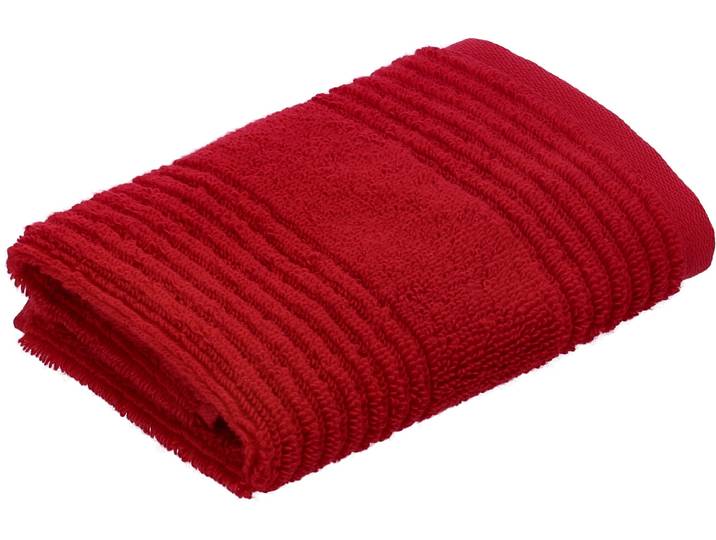 Waschlappen VOSSEN Tomorrow , purpur, B:30cm L:30cm, Frottier, Handtücher, Waschlappen, mit Streifenstruktur