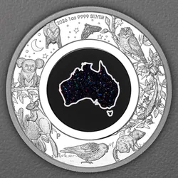Silbermünze 1oz "Matrix-Opal" 2026 (PP) Great Southern Land – Nocturnal (Australien)