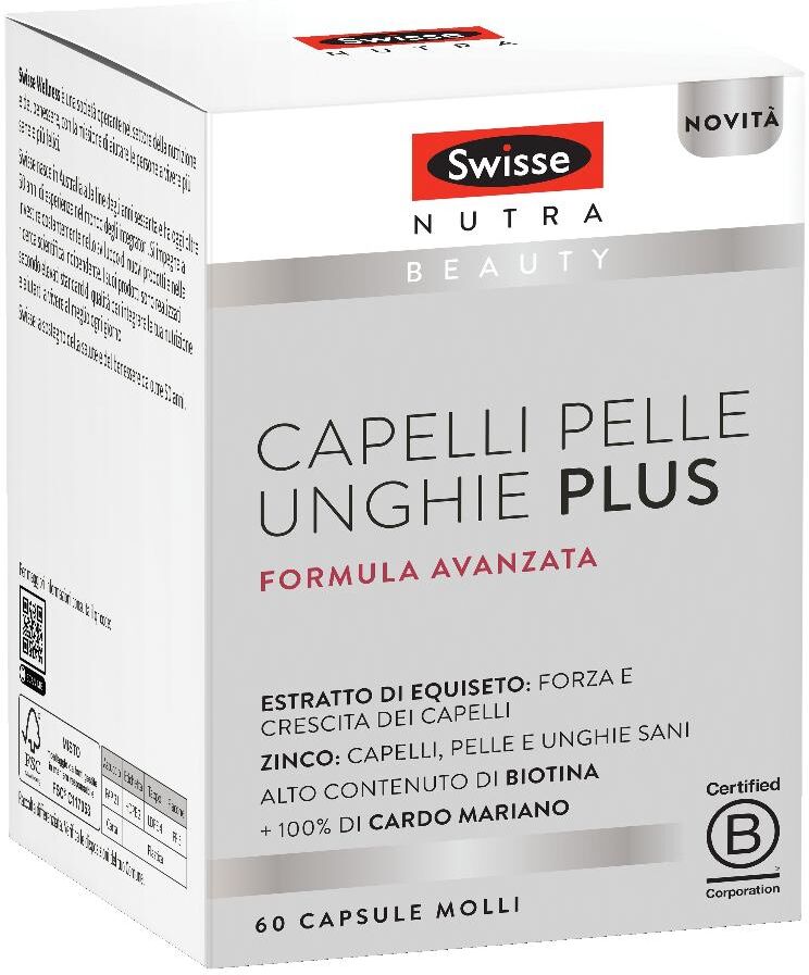 HEALTH AND HAPPINESS (H&H) IT. SWISSE CAPELLI PELLE UNGHIE PLUS, 60 CAPSULE