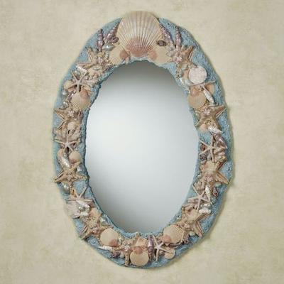 Touch of Class By the Sea Wall Mirror Blue , Blue