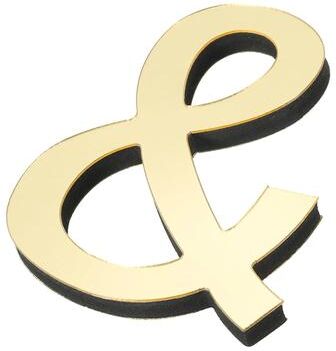 Uplift Picks Light Gold Acrylic Mirror Letters For Stylish Personalized Wall Decor Display &