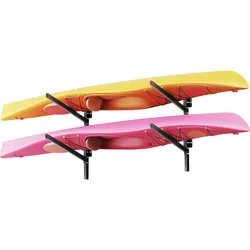 VEVOR Kajak-Aufbewahrungsregal Wandhalterung für 2 Kajaks/Kanus/Surfbretter/Paddleboards/Kleine Boote, Kajakständer mit 90,7 kg Tragkraft, Einstellbarer Kajakhalterung Lagergestell für Garage Steg