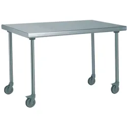 Tournus Ausstattung Zentraler Edelstahltisch auf Rädern Länge 2000 mm Tournus - 414817