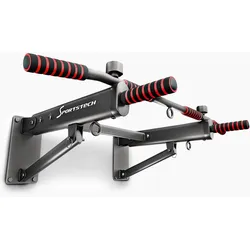 Sportstech Klimmzugstange KS350, Easy-Folding Funktion, extrabreite Ankerplatten, 3-Schichtiger Schaumstoffgriff, 3 integrierte Trainingsösen