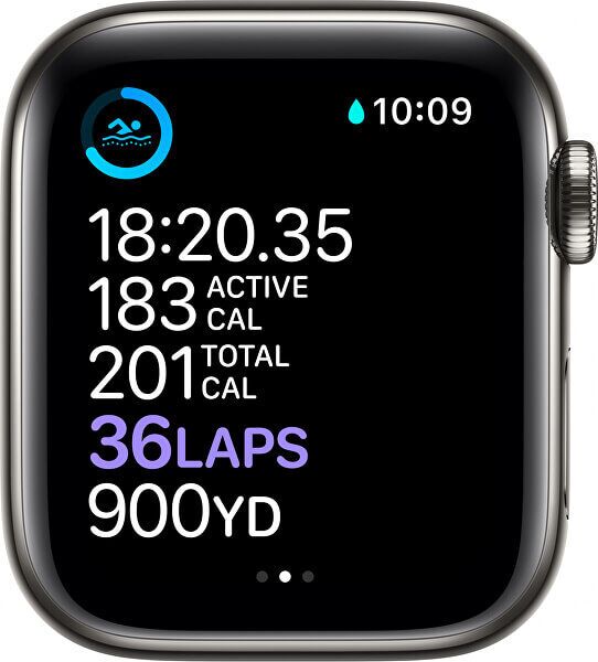 Apple Watch Series 6 Titanium 40 mm (2020)   GPS + Cellular   Space Grey   Black Sport Band - Refurbished