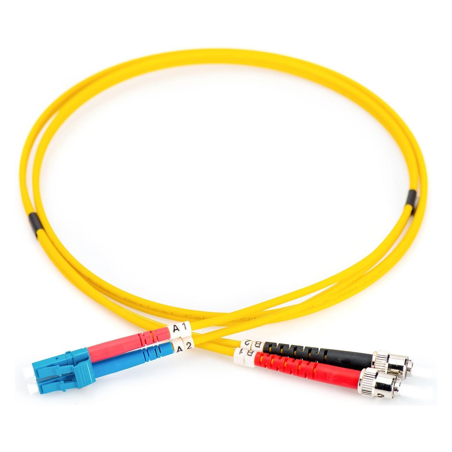 Digitus LWL Patchkabel LC zu ST OS2 Singlemode 09/125 Duplex Länge 3m (3 m) (DK-2931-03)