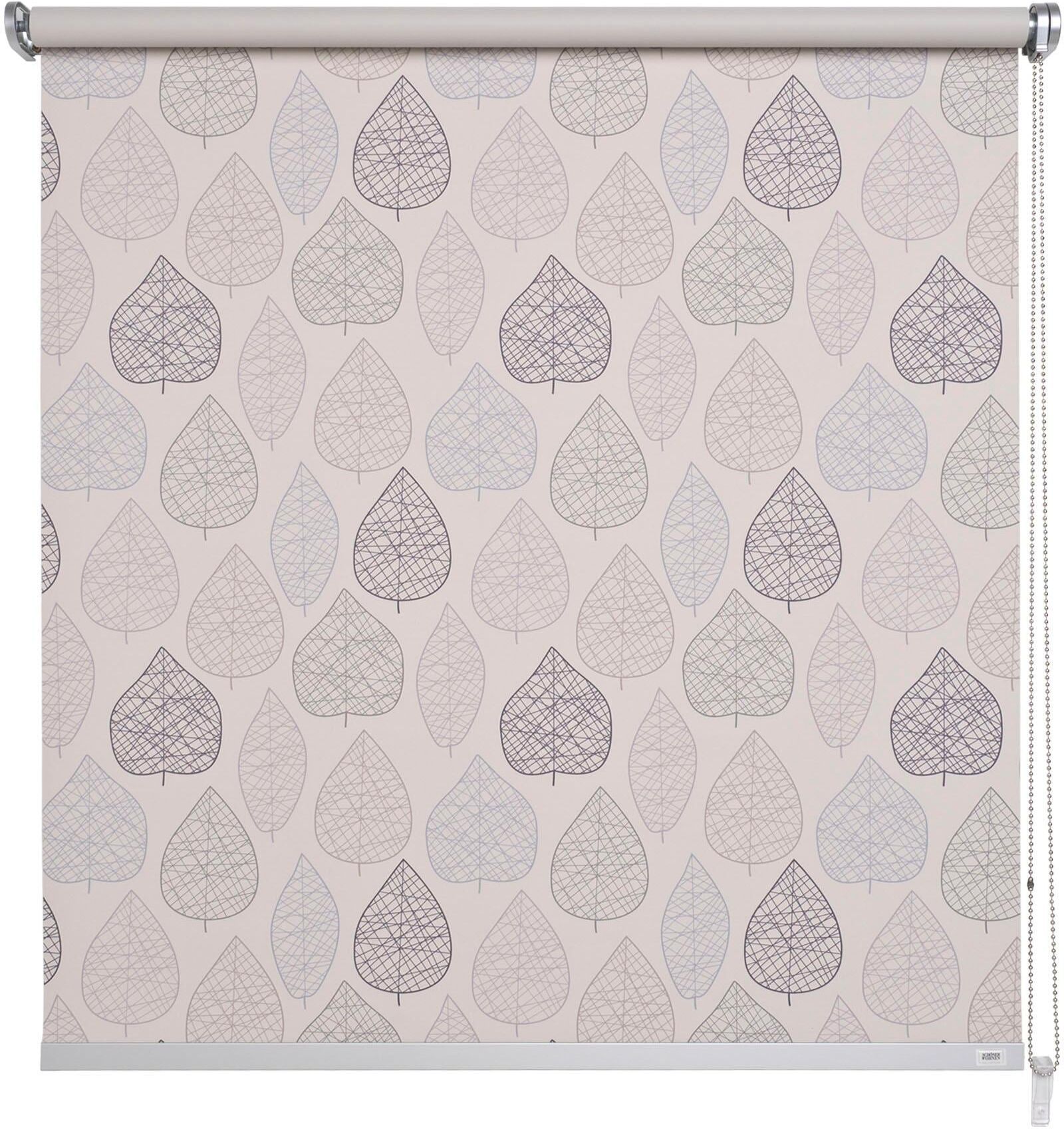 Seitenzugrollo "Kettenzugrollo Verdunklung" Gr. 4, beige, B:122cm H:180cm, Metall, Polyester, SCHÖNER WOHNEN-KOLLEKTION, Rollos, Seitenzugrollo beige 180cm, einseitig verschiebbar, 122cm