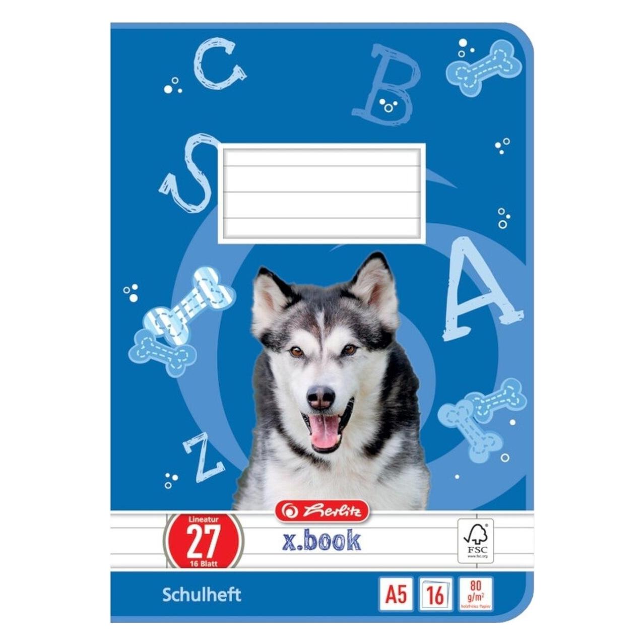 Herlitz Schulheft x.book, DIN A5, Lineatur 27 / liniert (A5, Liniert) (11322617)