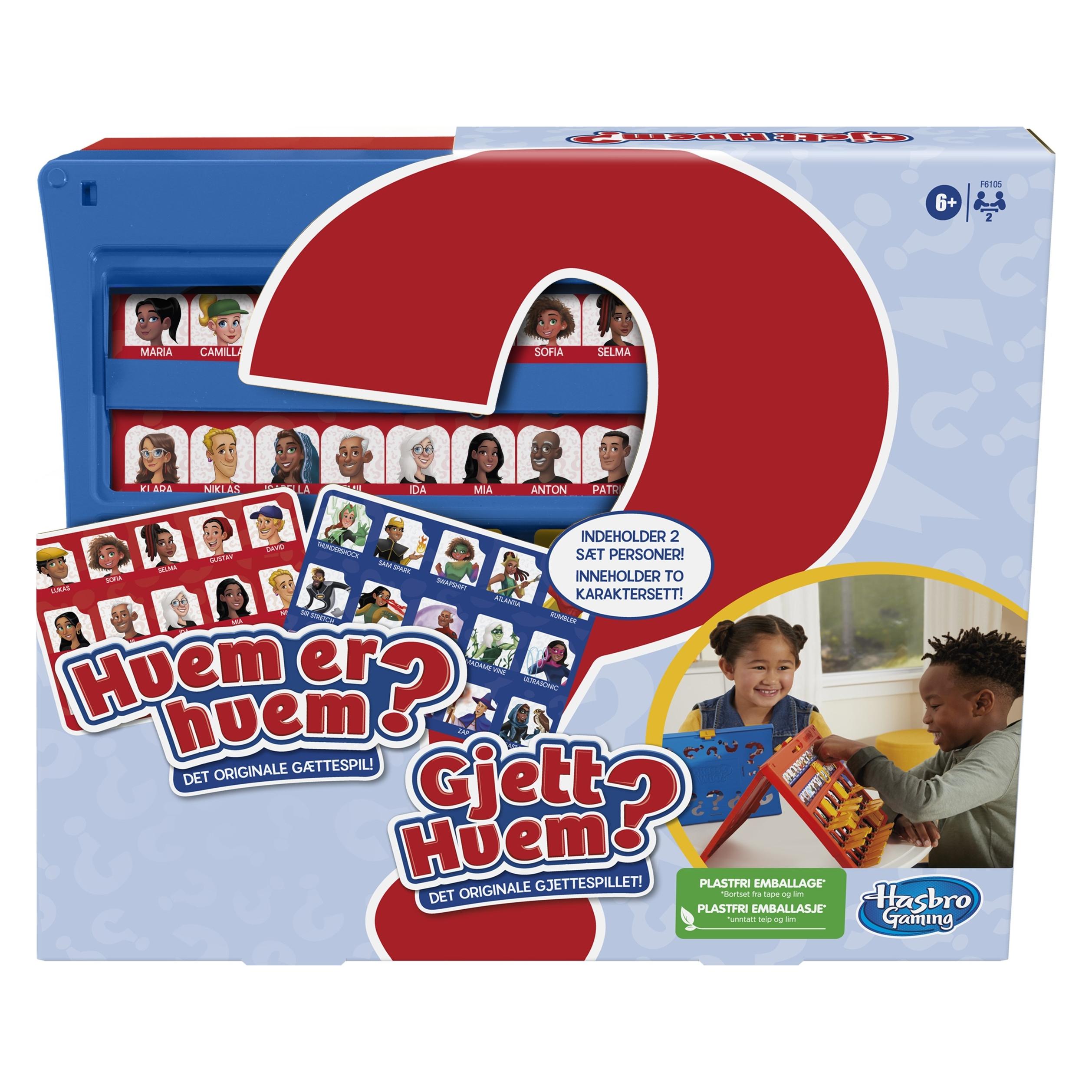 Hasbro Gaming - Guess Who Nordic (F6105) (Dänisch, Norwegisch, 2 Spieler) (F6105189)