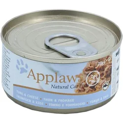 Applaws 70g Katzennassfutter Sparpaket 48 x 70 Gramm Thunfisch & Käse