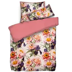 JERYMOOD Wendebettwäsche Sommerblumen Mikrofaser Jersey Einzelbett, 3tlg.