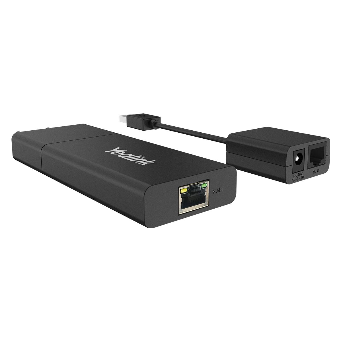 Yealink USB2CAT5E-EXT Netzwerksender & -empfänger Schwarz (1303109)