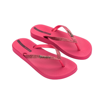 Zehentrenner IPANEMA "IPANEMA ANAT LOLITA FEM", Damen, Gr. 38, pink (pink, glitter pink), Synthetik, Schuhe Zehentrenner, für Alltag, mit profiliertem Laufsohlenprofil, sportlicher Stil