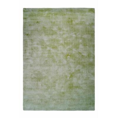 Teppich KAYOOM "Luxury 110" Gr. 4, grau (graugrün), B:160cm H:13mm L:230cm, Viskose, Teppiche, Teppich, Kurzflor, meliert, handweb, Wohnzimmer