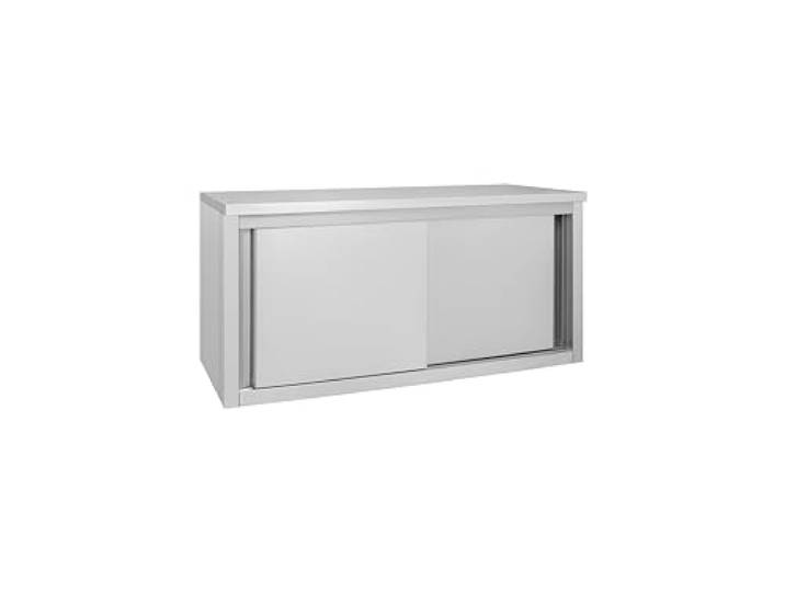 METRO Professional Gastro Wandhängeschrank GWCB1180 Edelstahlschrank mit 2 Schiebetüren, 180 x 40 x 65 cm, Silber (140 x 40 x 65 cm,)