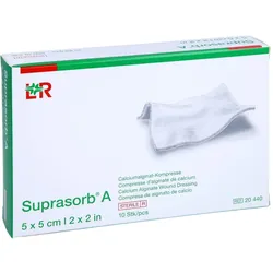 Suprasorb A Calciumalginat Kompresse 5x5 cm