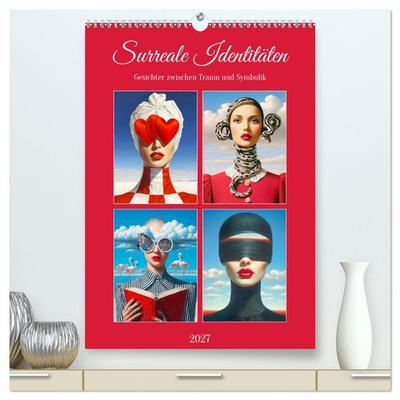 Surreale Identitäten. Gesichter zwischen Traum und Symbolik (hochwertiger Premium Wandkalender 2027 DIN A2 hoch), Kunstdruck in Hochglanz