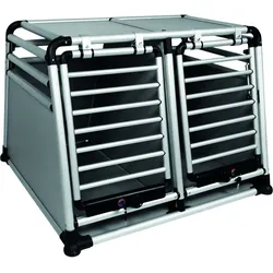 NOBBY Aluminium Autotransportbox doppelt "ROUND CORNER" 83,5 x 96,5 x 68,6 cm
