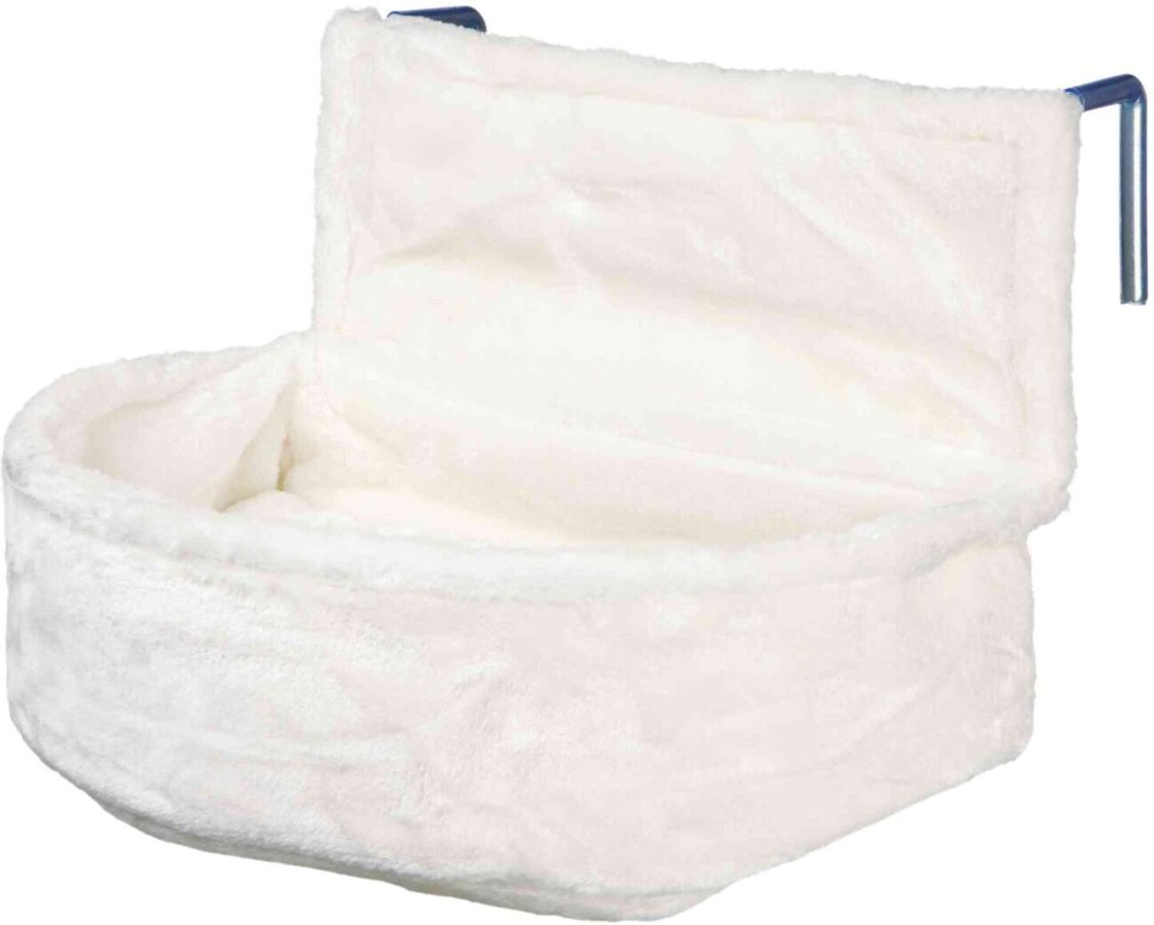 TRIXIE Kuschelsack für Heizkörper, Kurzhaarplüsch, 45 x 13 x 33 cm, weiß