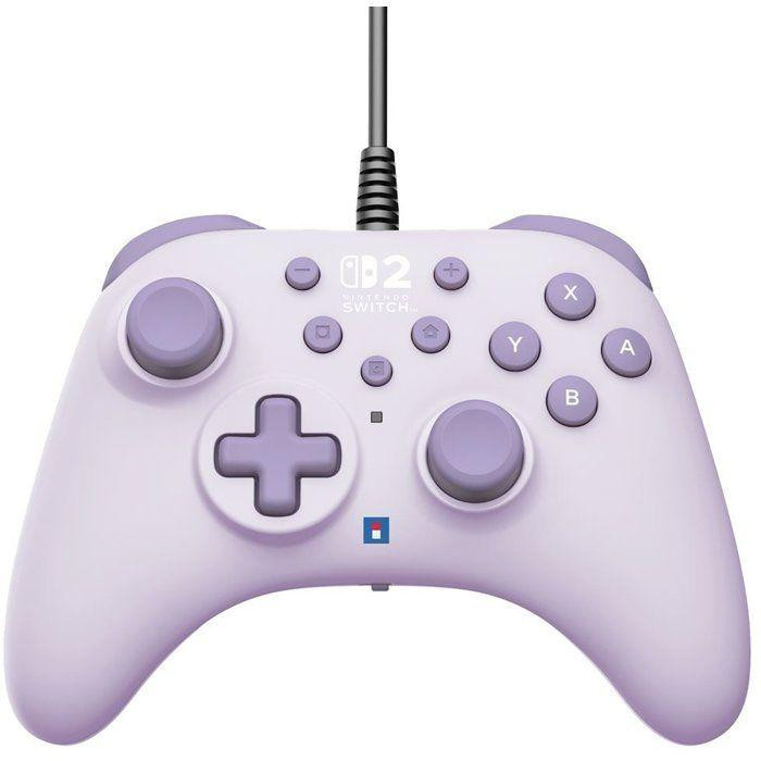 Hori Turbo Gamepad voor Nintendo Switch en Switch 2 - Bedraad - Lavender - Met programmeerbare achterknoppen