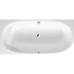 Duravit Cape Cod Whirlpool, Ecke links, eine Rückenschräge, nahtlose Verkleidung, Gestell, Ab- und Überlaufgarnitur, Air-System, 1900x900mm, 760362000AS0000