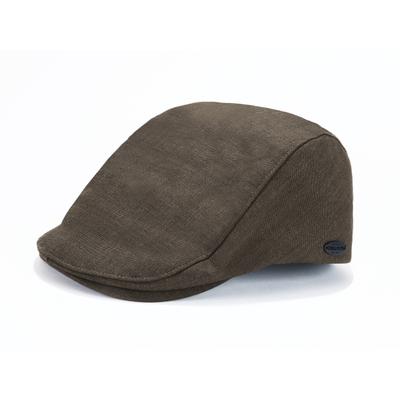 Schiebermütze CHILLOUTS "Dion Hat", Herren, Gr. L, braun, Kunstfaser, unifarben, Mützen, ergonomische Passform, erhältlich in zwei Größen