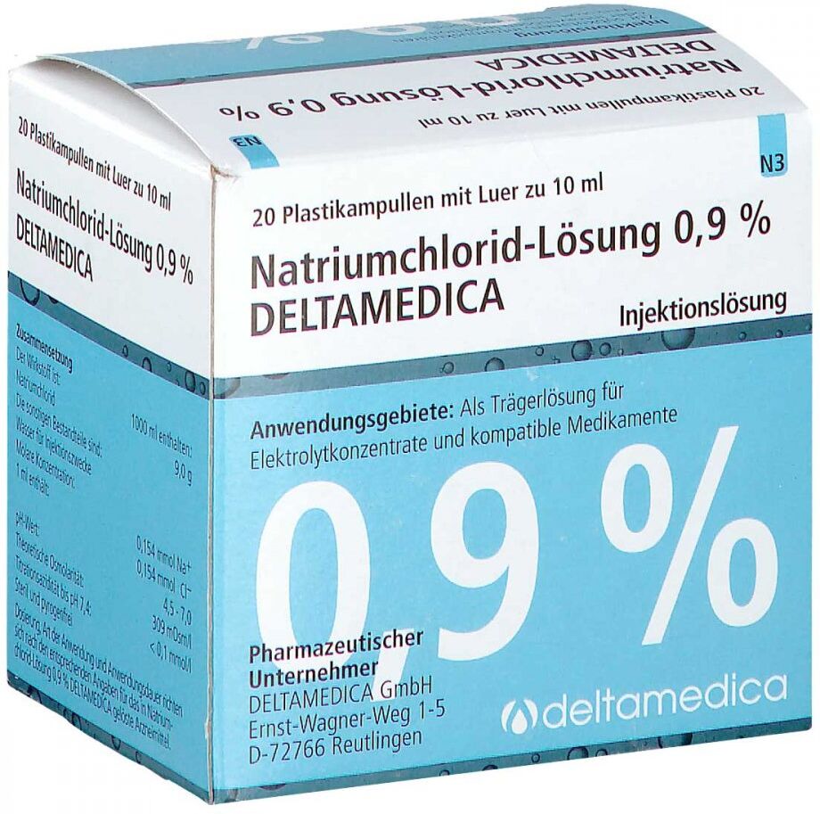 Natriumchlorid-lösung 0,9% Deltamedica Luer Pl.