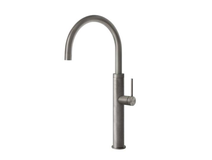 GESSI mitigeur robinet de cuisine 60020 CESELLO Gessi316 Collection (Steel Brushed - Métal)