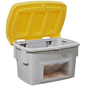 asecos Streugutbehälter 12497, 200 Liter, aus Polyethylen, mit Entnahmeöffnung