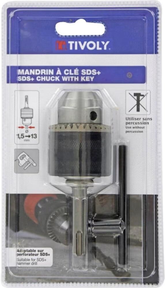 Tivoly Mandril De Llave Para Herramienta Eléctrica Negro Talla Única Unisex