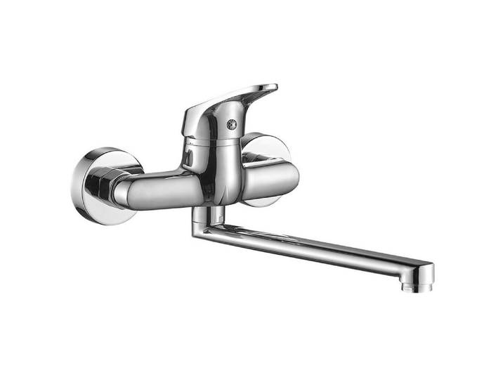 KOLMAN Küchenarmatur Wandmontage Wasserhahn ORIS Küchenmischer für Küche In Chrom