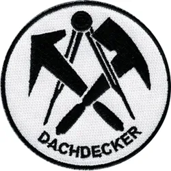 Job-Dachdecker-Stickaufnäher