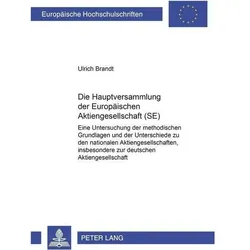 Die Hauptversammlung der Europäischen Aktiengesellschaft (SE), Fachbücher von Ulrich Brandt