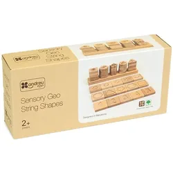 Bim-Ba Sensorische Geo-String-Formen - Sensory Geo String Shapes.shop Natural (Multilingual)