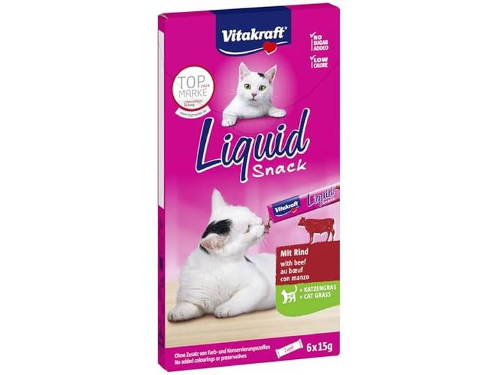 Vitakraft Vloeibare snack rond & inuline, 6 stuks