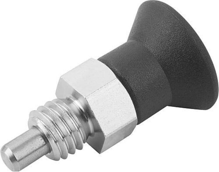 KIPP Arretierbolzen ECO kurze Variante Gr. 9 D1=M06x0,75 D=3 (K0748.01903061)